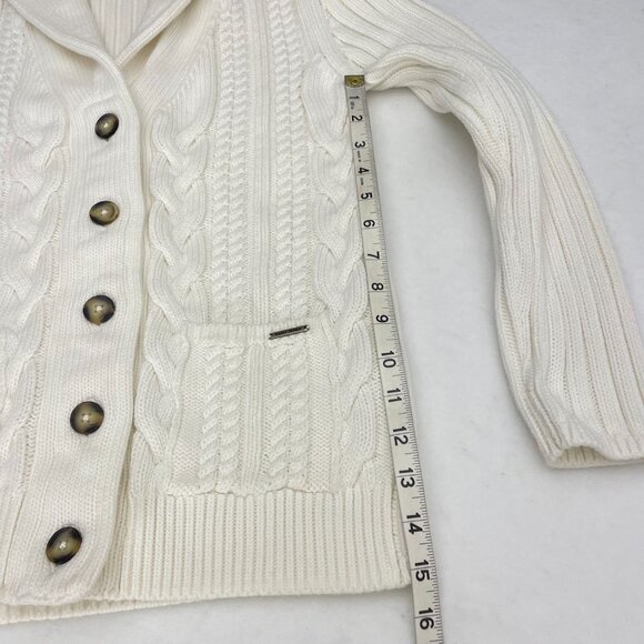 Saint James Fisherman Cable Knit Shawl-collar Cardigan - Picture 9 of 13